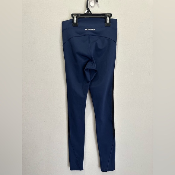 Ivy Park Yoga Athleisure Mesh Leggings Blue & Black Size XS - Picture 7 of 12